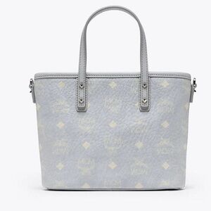 Mini MCM Aren Shopper In Visetos Tote Bag